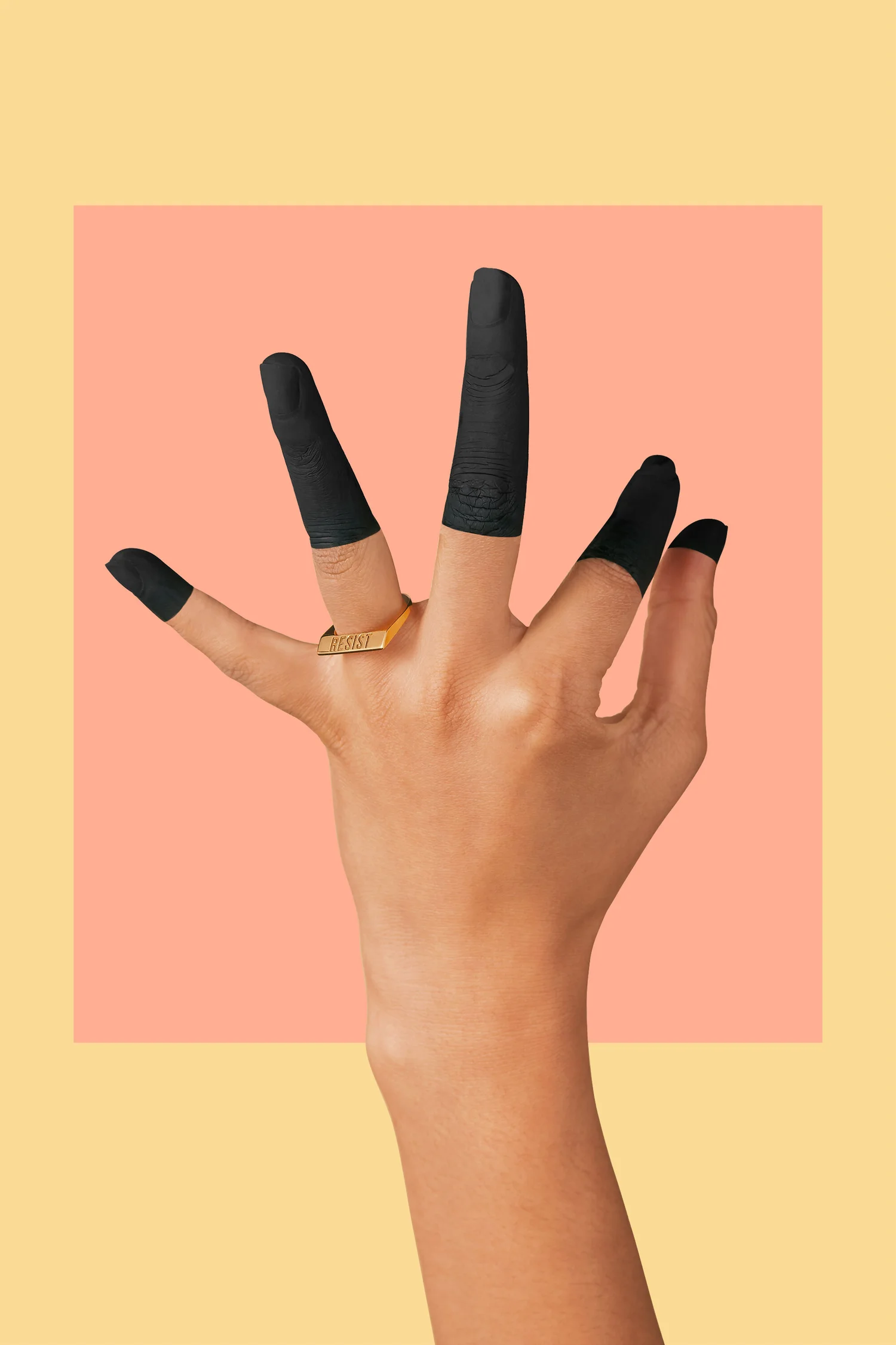 Resist ring on hand