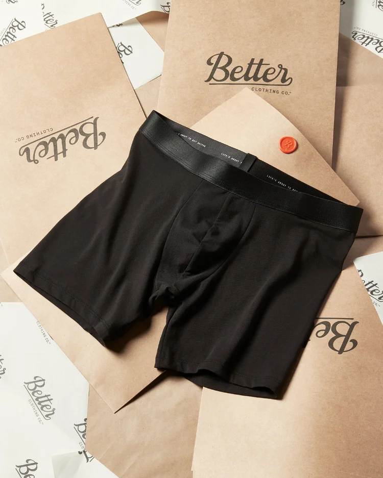 Better Clothing Co. boxer brief on kraft paper