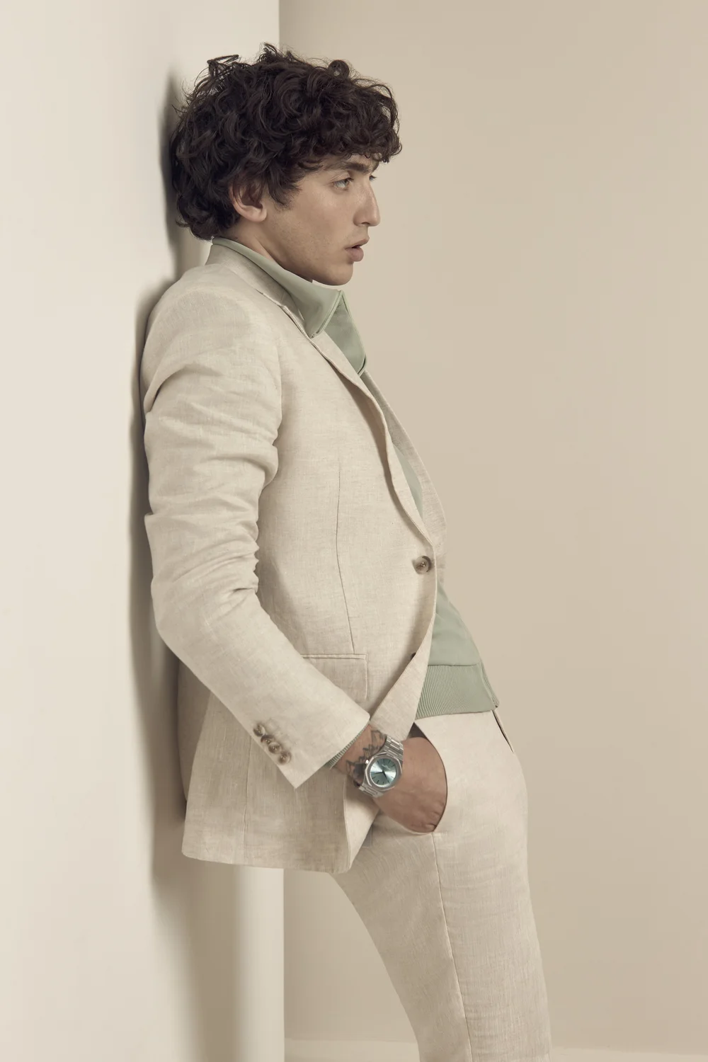 Louis Cartel — linen suit