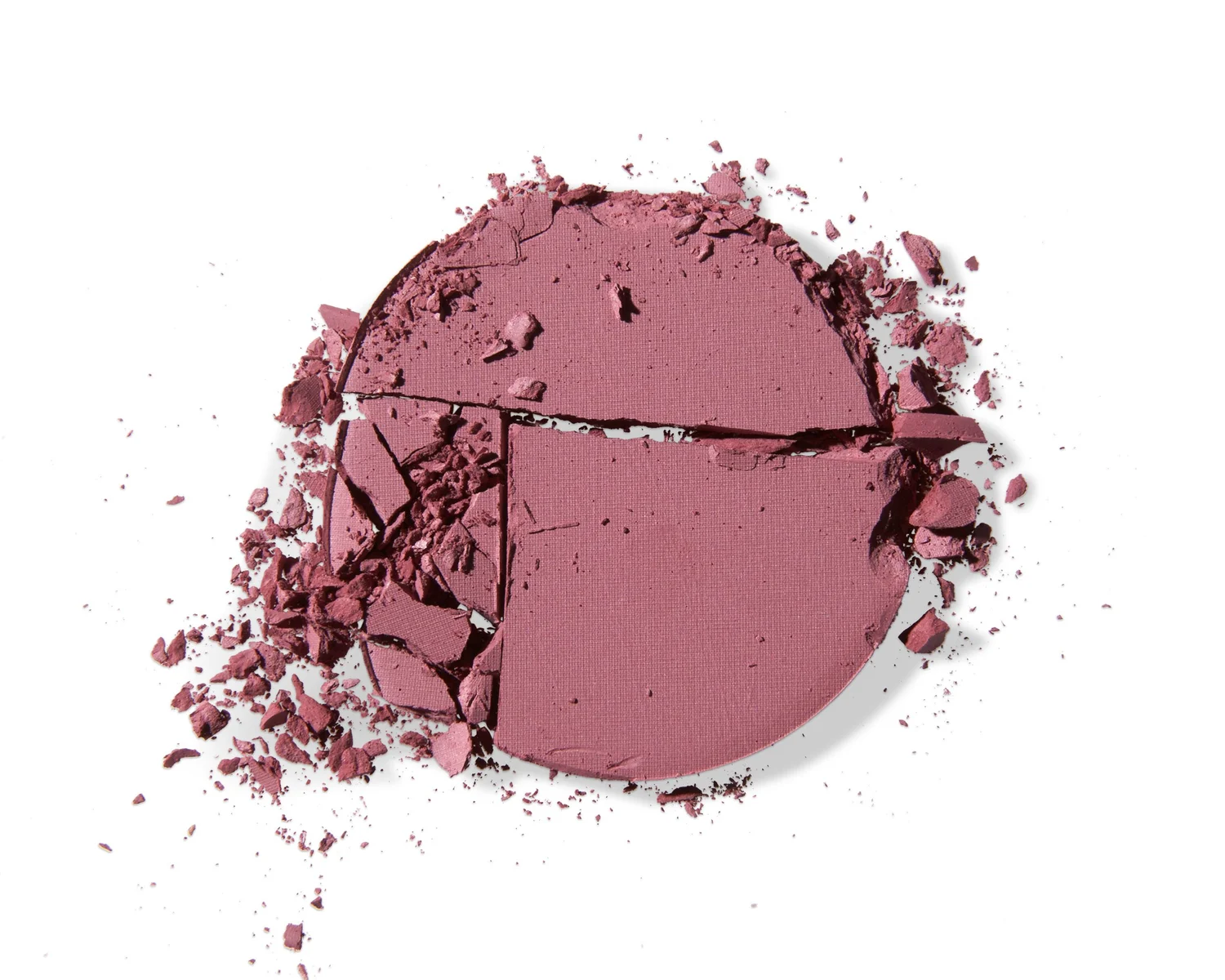 Broken blush compact