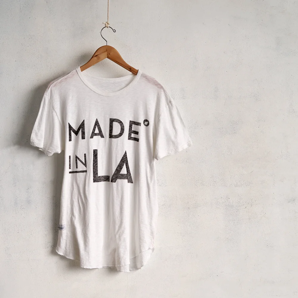 Made in LA tee on hanger