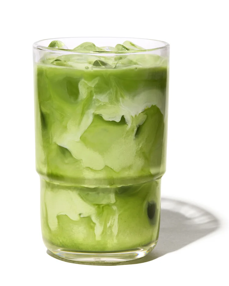 Iced matcha latte