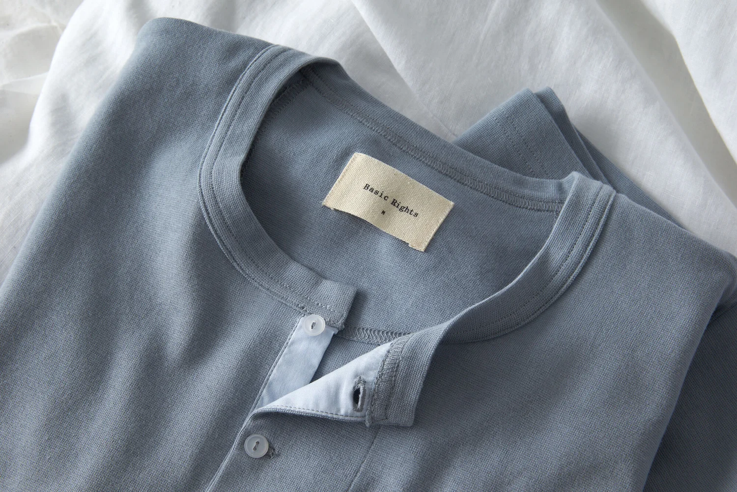 Basic Rights henley detail