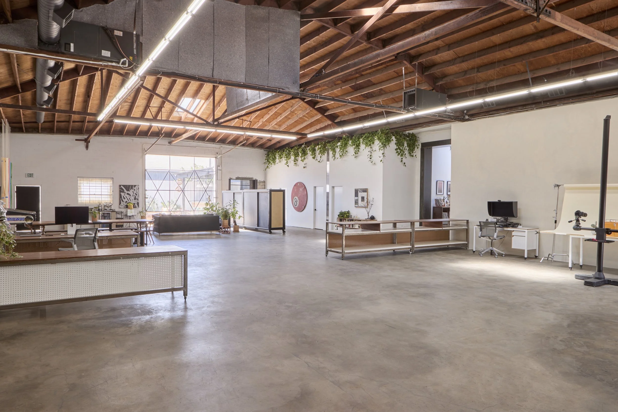 Small Green Door studio — wide view